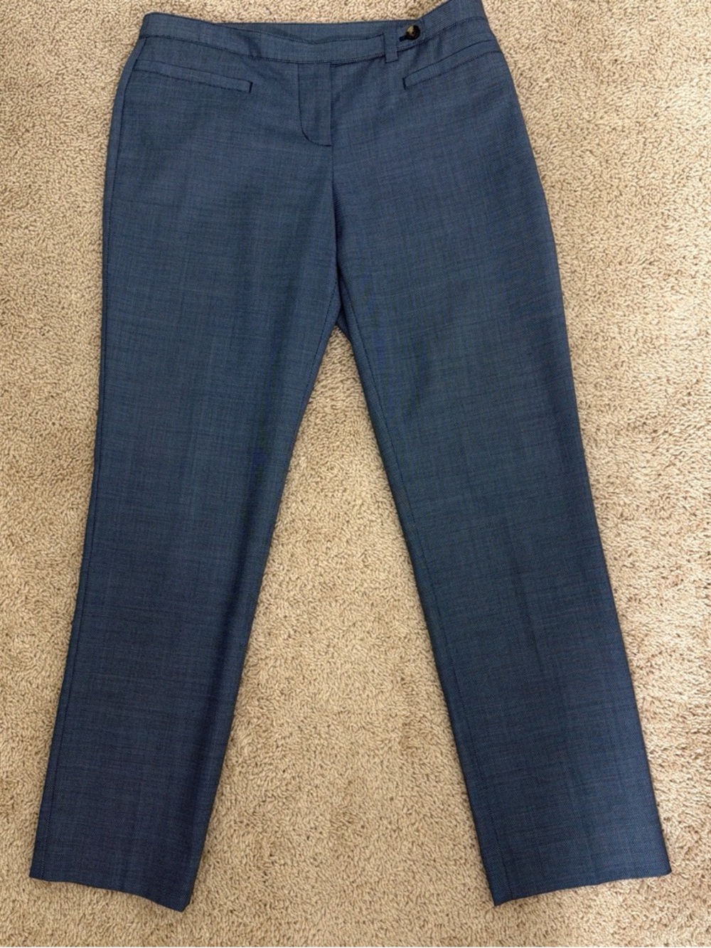 Tory Burch Light Blue Wool Blend Tailored Ankle Pants - Size 4
